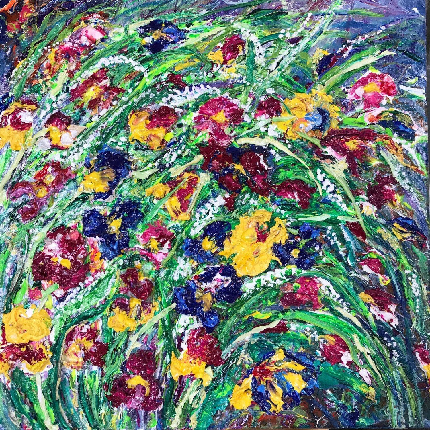 Wild Flowers Natalia Kutova Original painting for sale