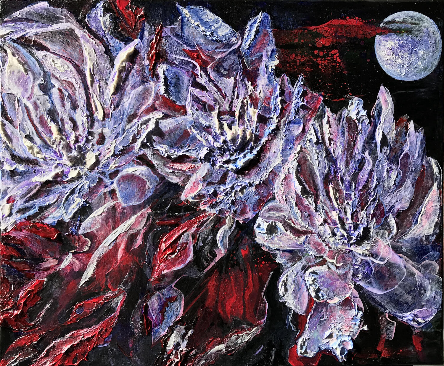 Blue Moon Natalia Kutova Original painting for sale