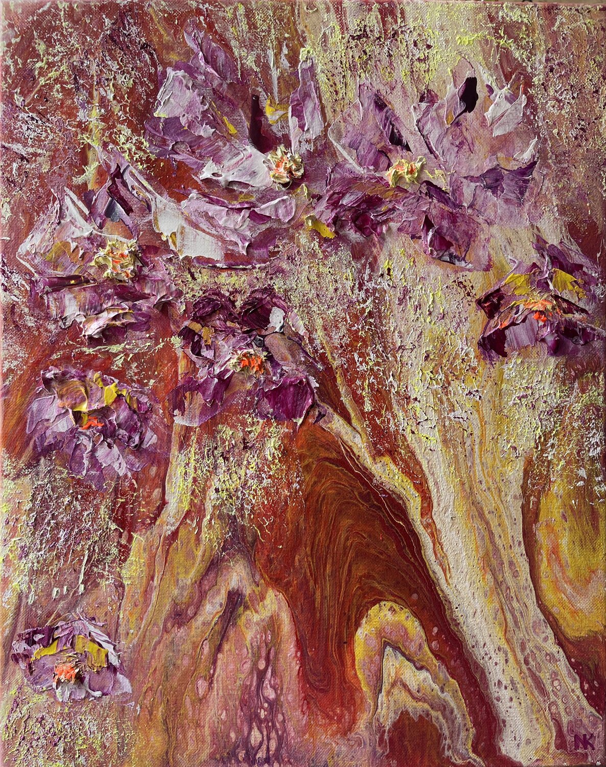 Sunset Magnolia Breeze Natalia Kutova Original painting for sale