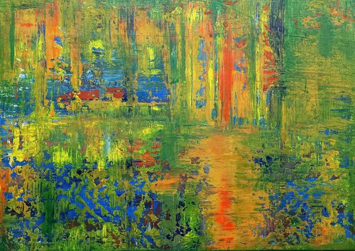Riverside Picnic by Driss Dahhan, Painting for Sale on Select