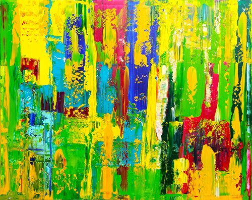 It Rains Color by Driss Dahhan, Painting for Sale on Select