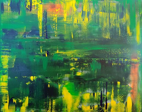 Verdant Laguna by Driss Dahhan, Painting for Sale on Select