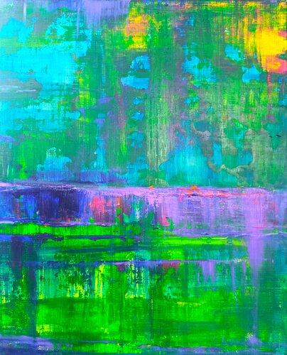 Whisper of Rainbow by Driss Dahhan, Painting for Sale on Select