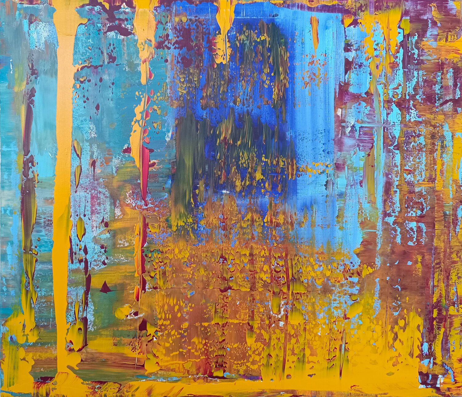 Oktober Inspiriert Driss Dahhan Original painting for sale