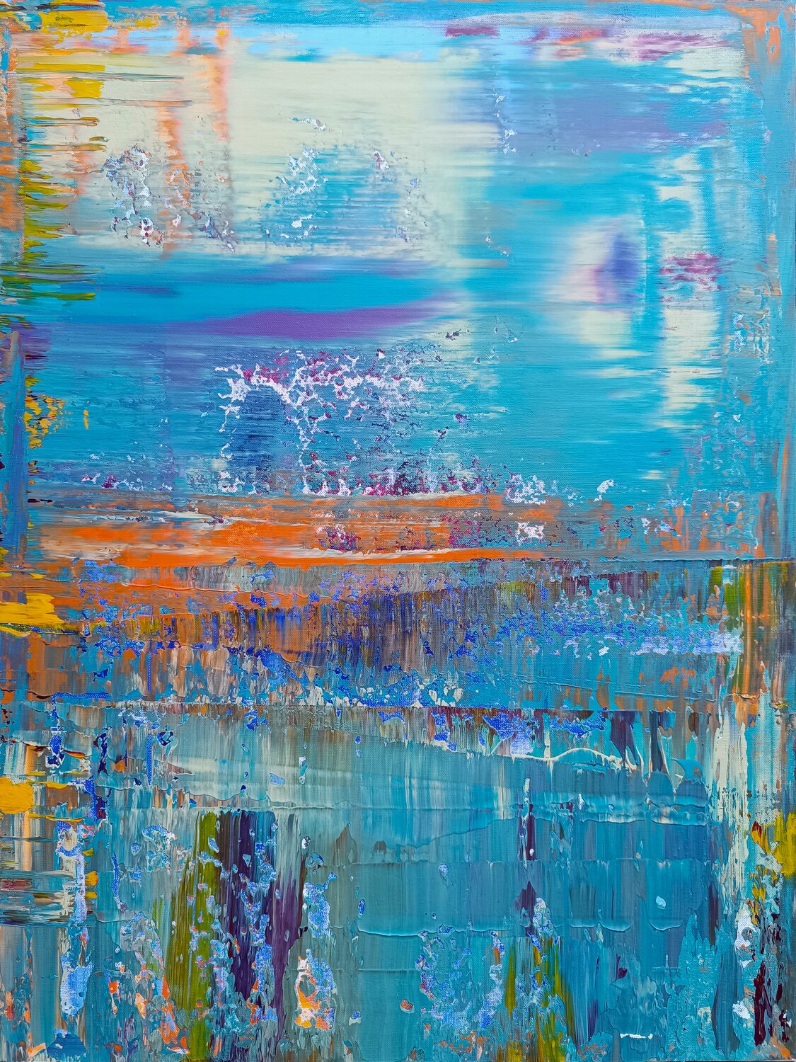 Echoes Of The Sea Driss Dahhan Original painting for sale