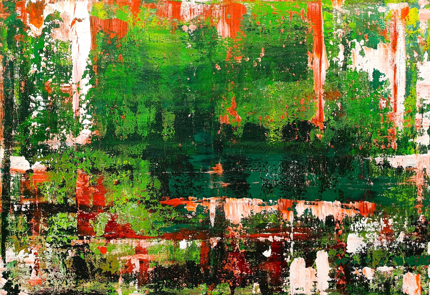 earth idyll Driss Dahhan Original painting for sale