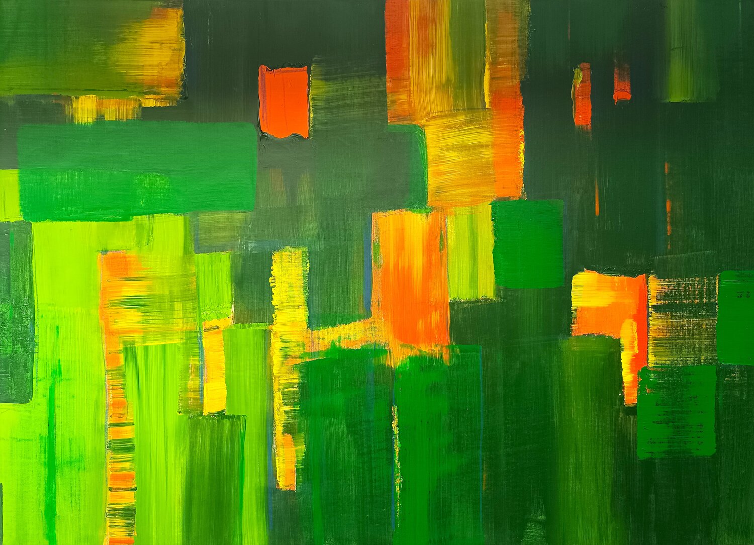 Fragments Of Life Driss Dahhan Original painting for sale