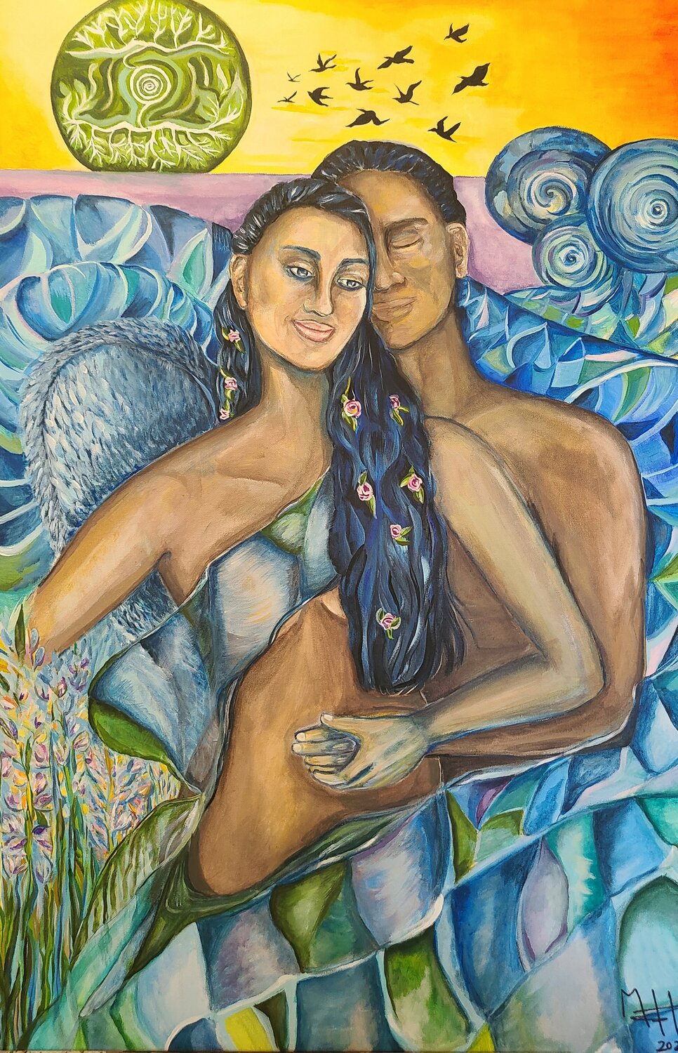 Ripples Gabriela Hoyos Hannigan Original painting for sale