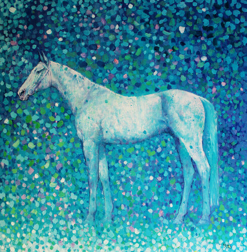 After the rain. Horse series by Andrei Sitsko, Painting for Sale on Select