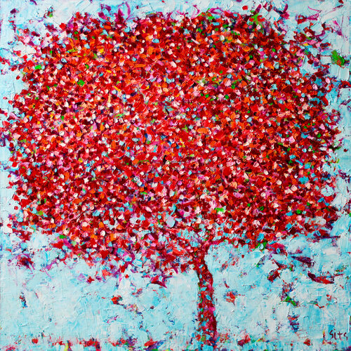 Autumn in the garden by Andrei Sitsko, Painting for Sale on Select