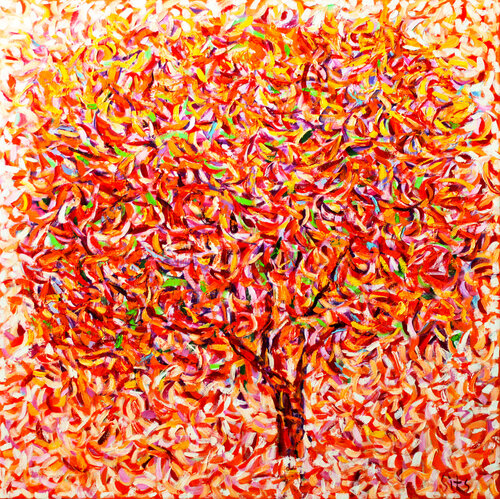 Apple tree III by Andrei Sitsko, Painting for Sale on Select