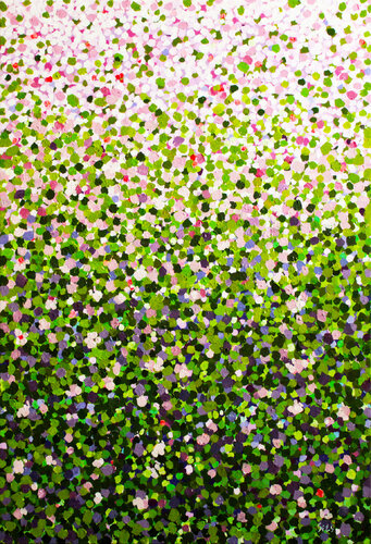 Spring greenery. Abstract series. by Andrei Sitsko, Painting for Sale on Select