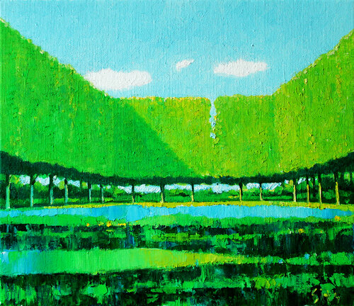 City park XXIII by Andrei Sitsko, Painting for Sale on Select