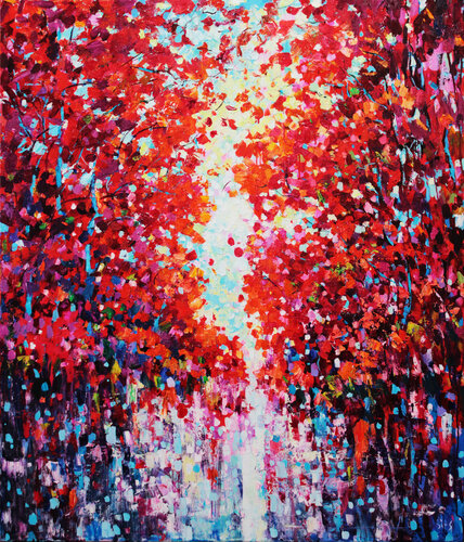 Trees by the water VIII von Andrei Sitsko, Malerei kaufen auf Select
