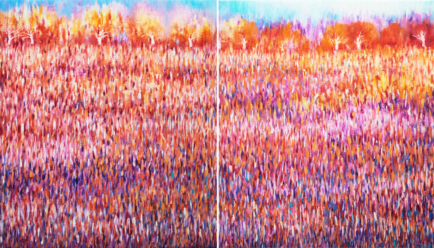 Apple orchard IV. Landscape series Andrei Sitsko Original painting for sale