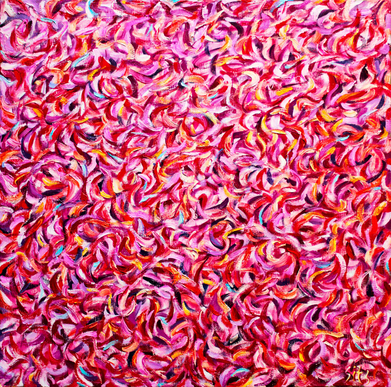 The garden XI. Abstract series Andrei Sitsko Original painting for sale