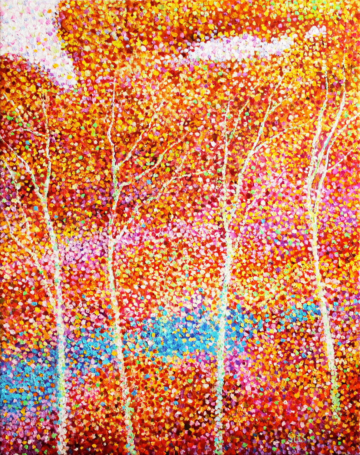 Autumn colors. Landscape series. Andrei Sitsko Original painting for sale