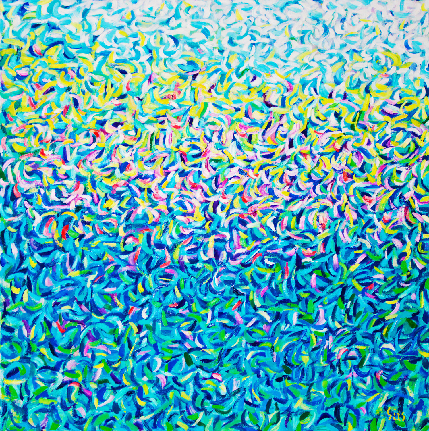 The garden XVII Andrei Sitsko Original painting for sale