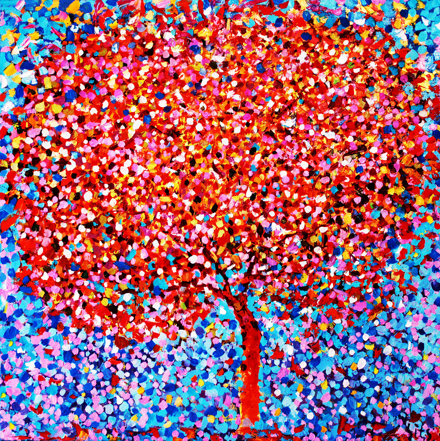 Autumn in the garden V Andrei Sitsko Original painting for sale