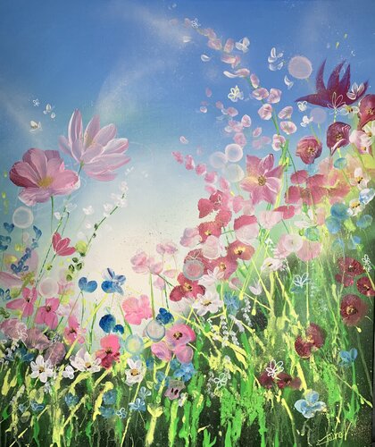 Au bord du chemin by Claire Morand, Painting for Sale on Select