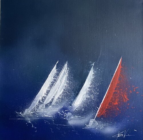 Winter regatta by Claire Morand, Painting for Sale on Select