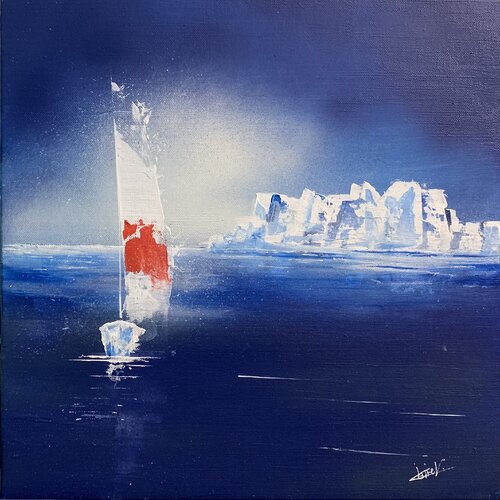 Traversée glaciale by Claire Morand, Painting for Sale on Select
