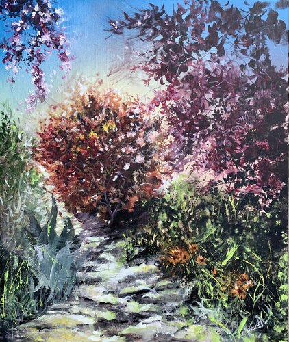 Sous la folie du mois d’Avril by Claire Morand, Painting for Sale on Select