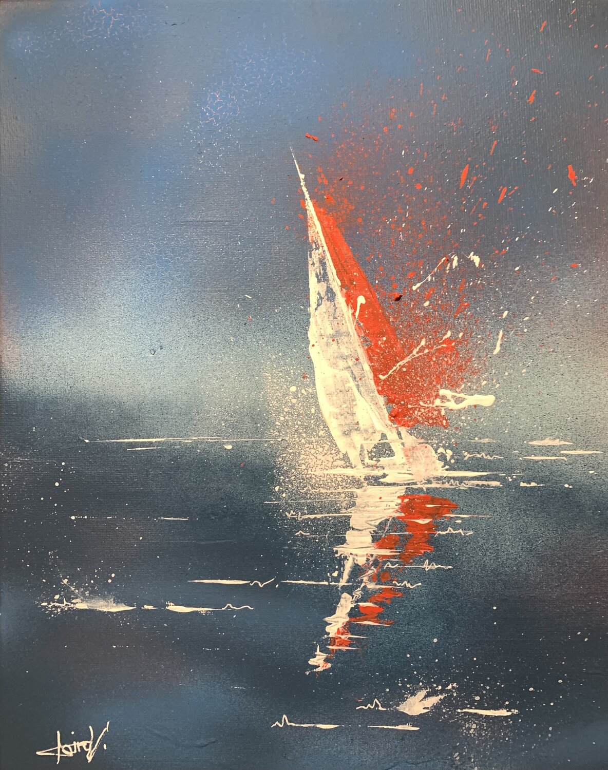 Dès que le vent soufflera Claire Morand Original painting for sale