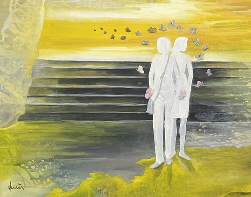Die Treppe by Nicola Quici, Painting for Sale on Select