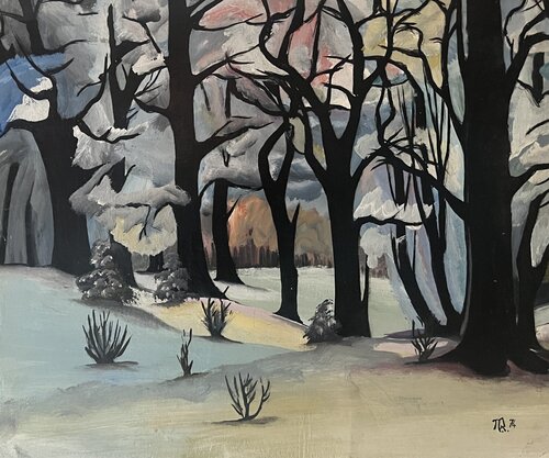 Winterlandschaft by Nicola Quici, Painting for Sale on Select