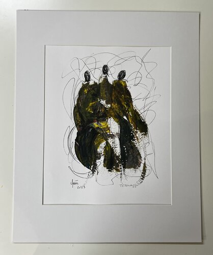 Personaggi by Nicola Quici, Painting for Sale on Select