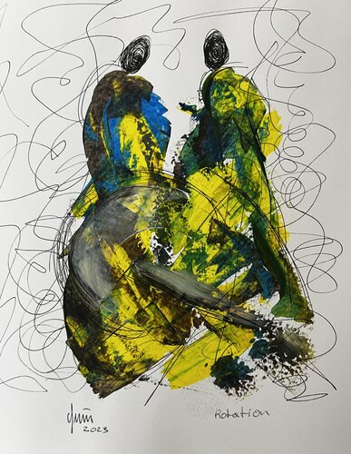 Rotation by Nicola Quici, Painting for Sale on Select