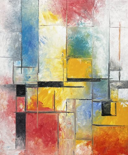 The boxes of life by Nicola Quici, Painting for Sale on Select