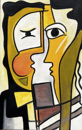 Face to face von Nicola Quici, Malerei kaufen auf Select