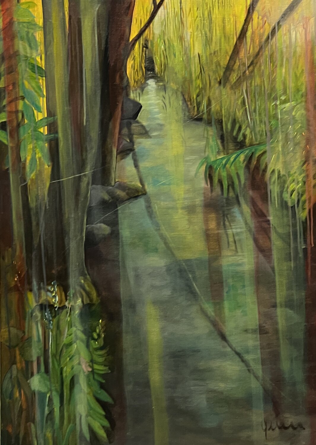 Am Bach Nicola Quici Original painting for sale