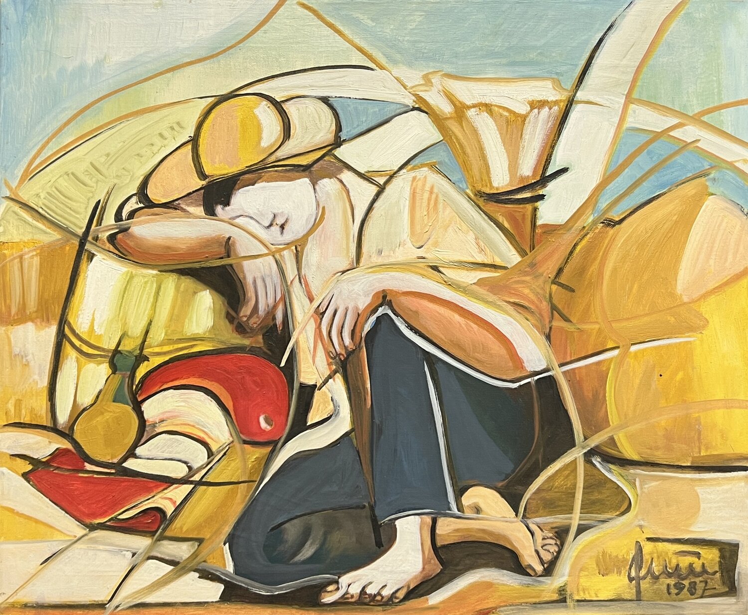 Il Contadino Nicola Quici Original painting for sale