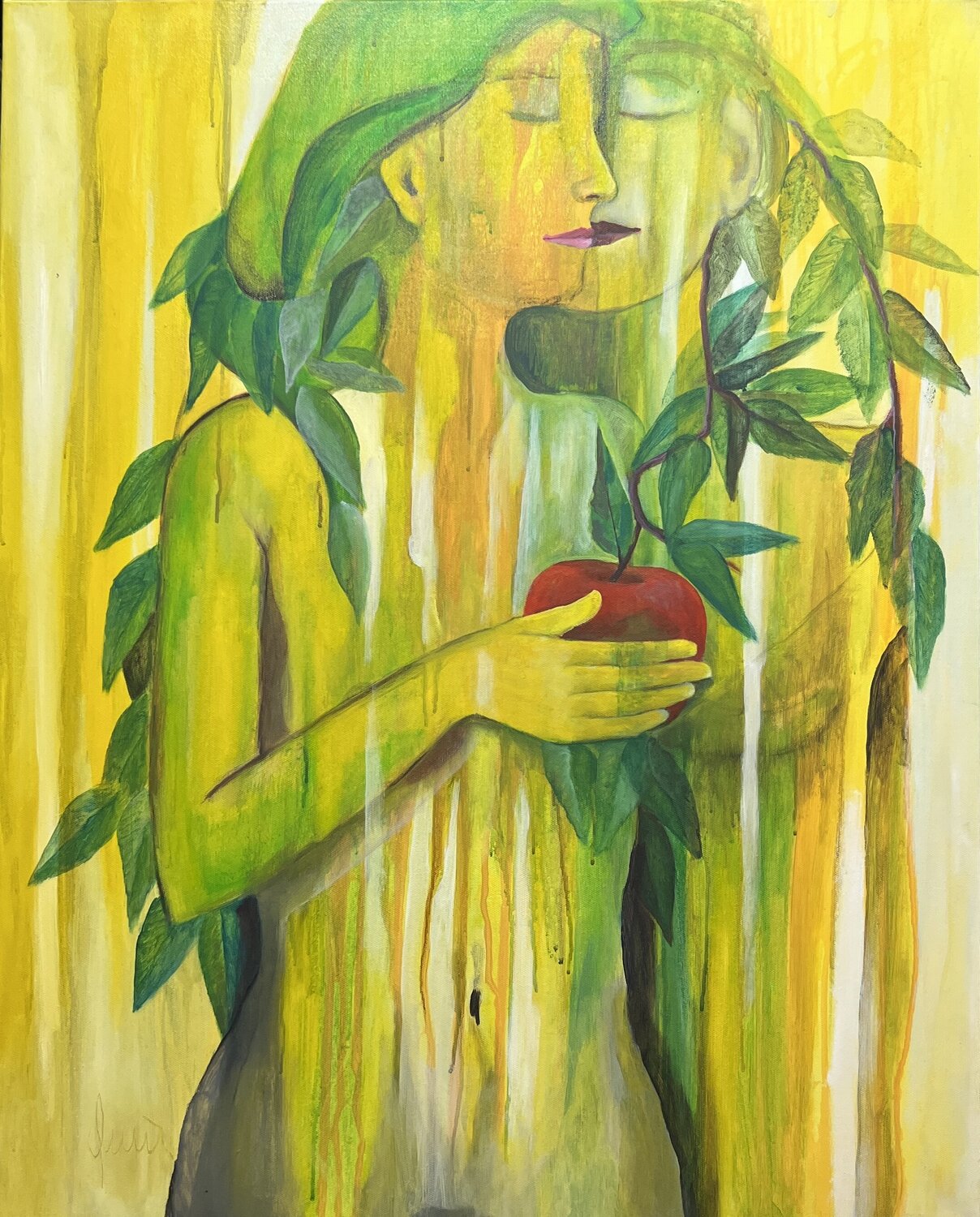Adam und Eva ( il peccato ) Nicola Quici Original painting for sale