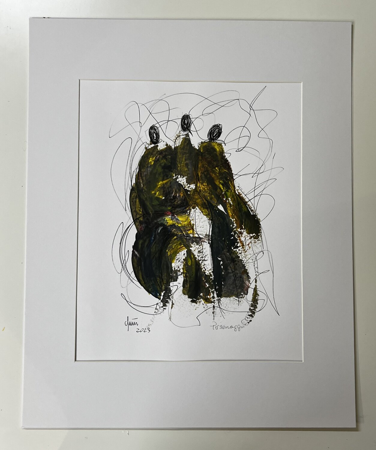 Personaggi Nicola Quici Original painting for sale