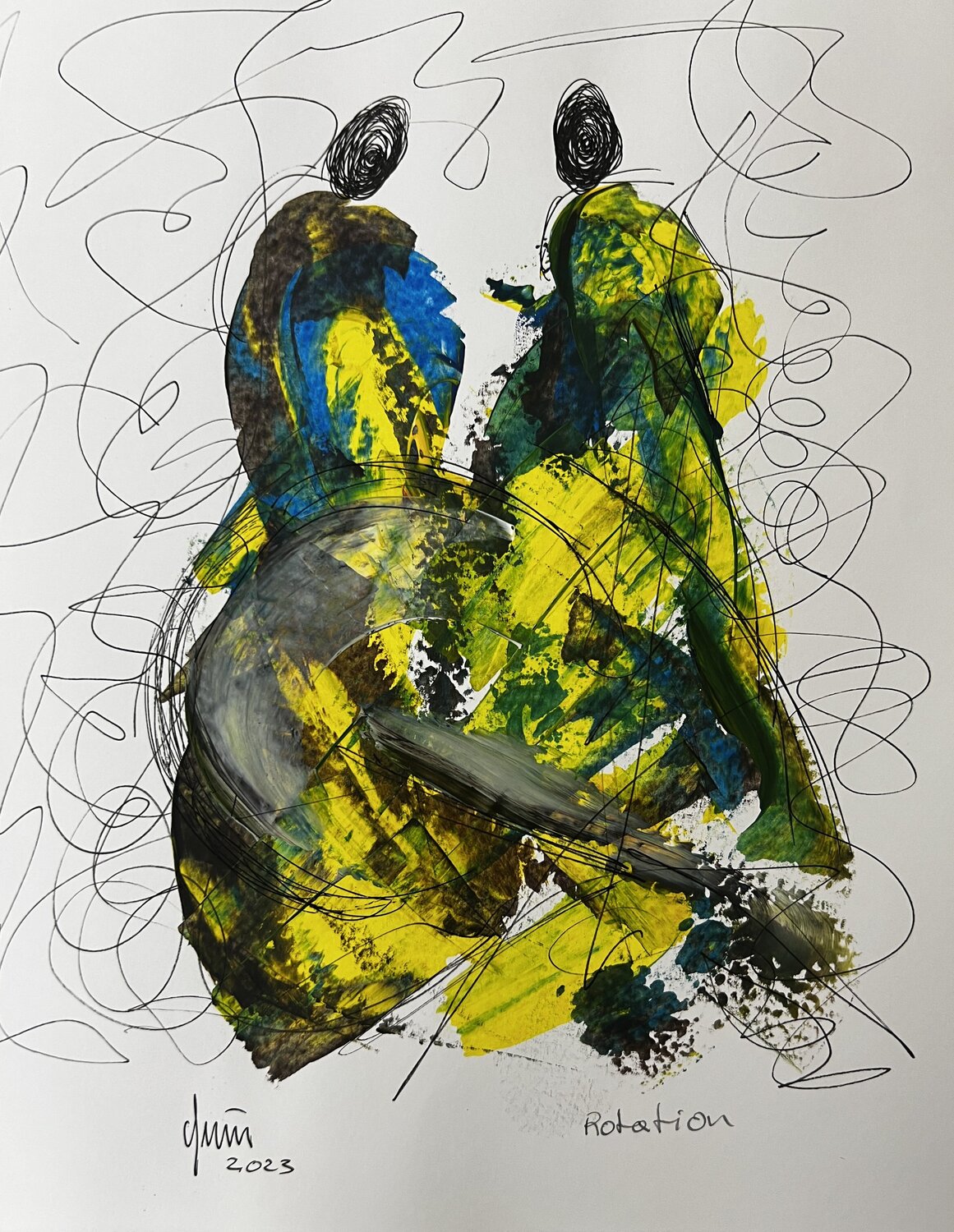 Rotation Nicola Quici Original painting for sale