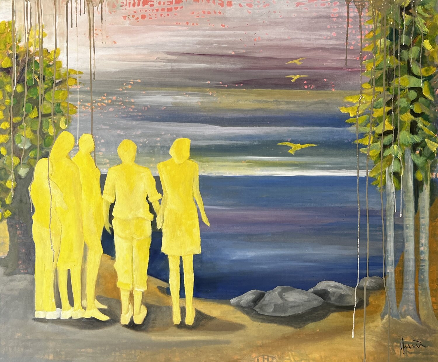 Look at the horizon Nicola Quici Original painting for sale