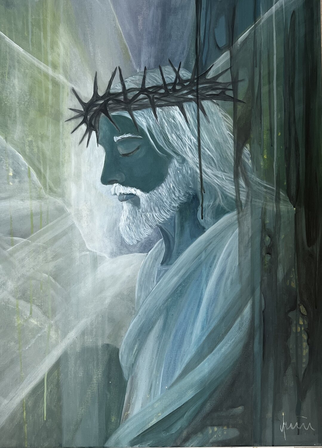 the resurrection Nicola Quici Original painting for sale