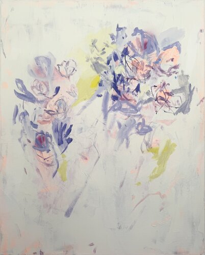 White Garden by Boryana Nindl, Painting for Sale on Select