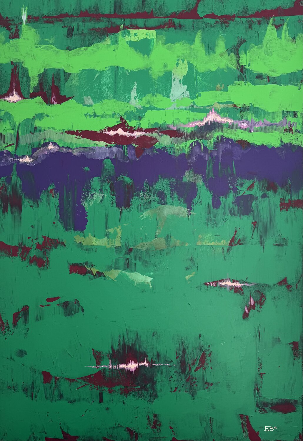 Die Wiese Boryana Nindl Original painting for sale