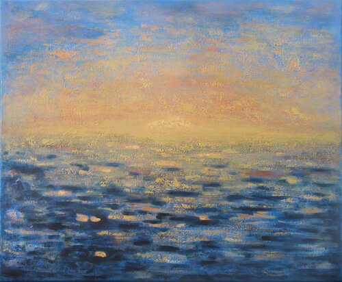 Coucher de soleil by Artiste H. E., Painting for Sale on Select