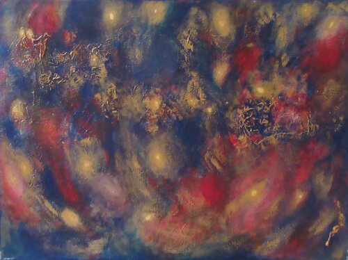Lumières la nuit by Artiste H. E., Painting for Sale on Select