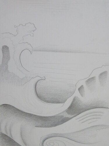 Vague by Artiste H. E., Painting for Sale on Select