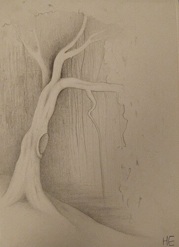 Arbre by Artiste H. E., Painting for Sale on Select