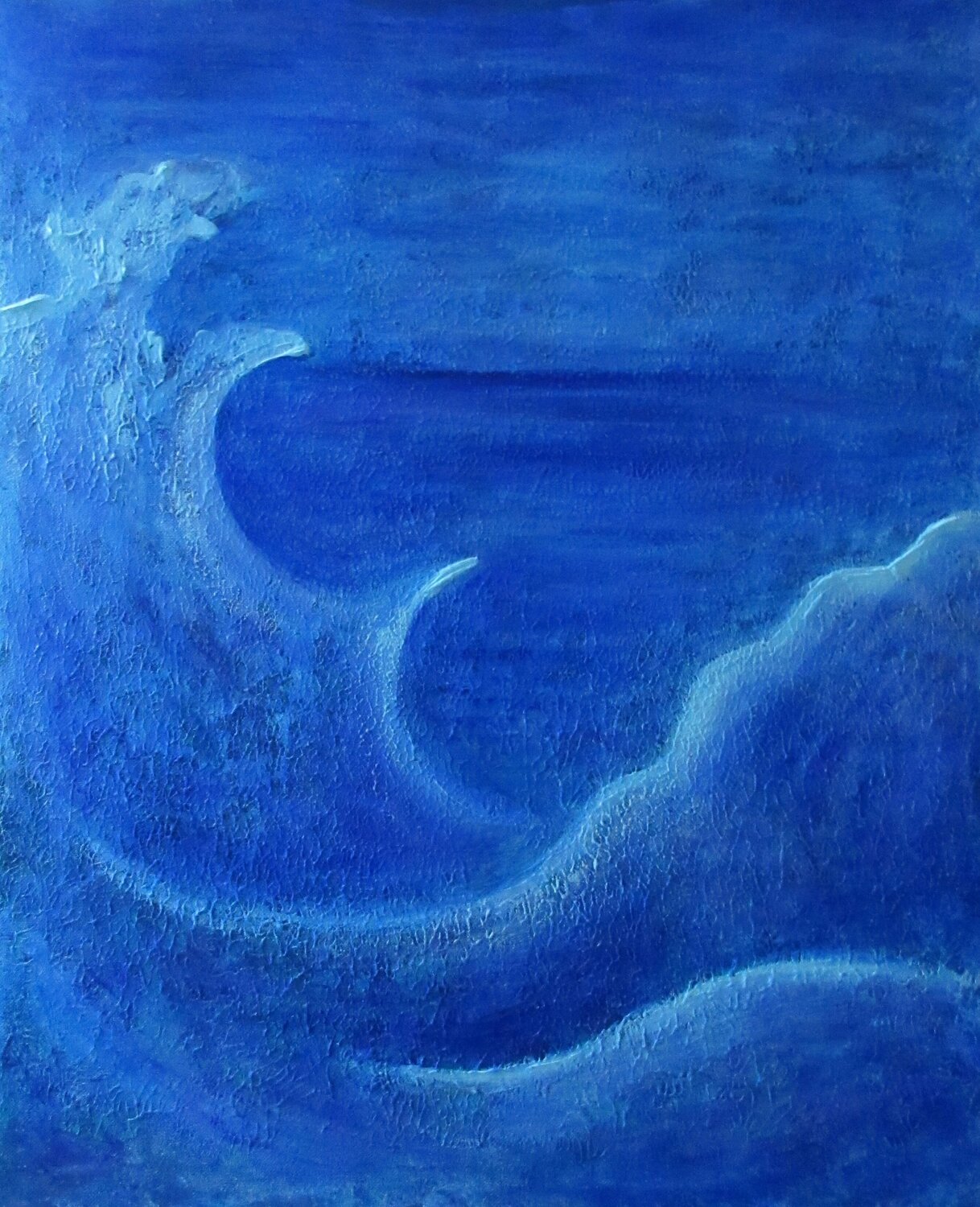Vague sur l'Océan Artiste H. E. Original painting for sale