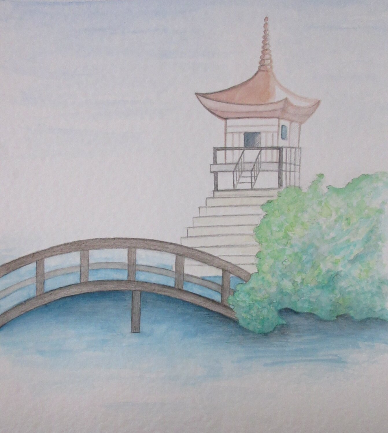 Pont Artiste H. E. Original painting for sale