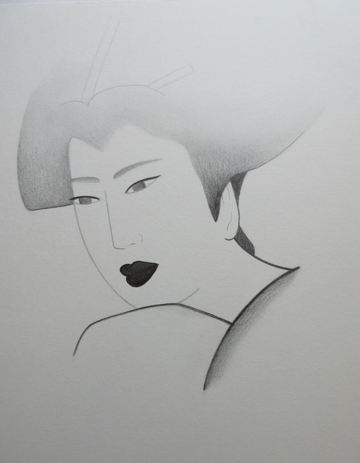 Portrait Artiste H. E. Drawing for sale